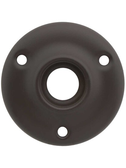 Traditional Stamped Brass Rosette - 2 inch Diameter in Oil-Rubbed Bronze.